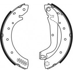 Σετ σιαγόνων φρένων FORD MAVERICK; LDV CUB; MAZDA TRIBUTE; NISSAN MICRA III, SERENA, TERRANO, TERRANO II, VANETTE CARGO 1.2-3.3 06.91-