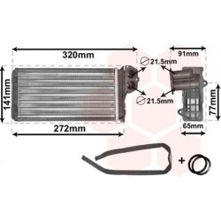 Ψυγείο Καλοριφέρ PEUGEOT 206 2000 - 2008 ( CC ) VAN WEZEL 40006199
