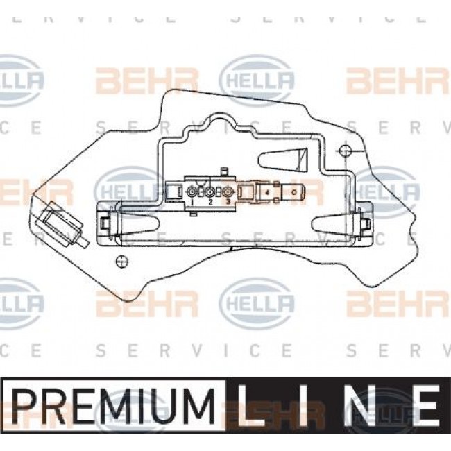 Ανεμιστήρας Καλοριφέρ Εσω MERCEDES E CLASS 1996 - 1999 ( W210 ) HELLA 5HL 351 321-131