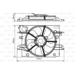 Βεντιλατέρ A/C DACIA DUSTER 2010 - 2013 VALEO 696880