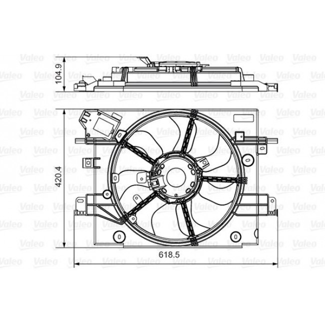 Βεντιλατέρ A/C DACIA DUSTER 2010 - 2013 VALEO 696880