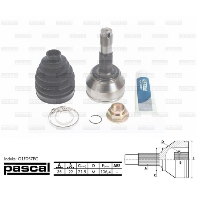 Σετ αρθρώσεων CITROEN JUMPER; FIAT DUCATO; PEUGEOT BOXER 2.0D/2.2D/2.3D 04.06- Σετ αρθρώσεων CITROEN JUMPER; FIAT DUCATO; PEUGEOT BOXER 2.0D/2.2D/2.3D 04.06-