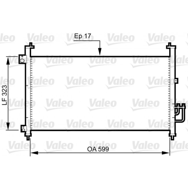 Συμπυκνωτής σύστ. κλιματισμού HONDA CIVIC VIII 1.4-2.2D 09.05-02.12