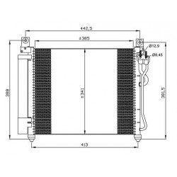 Συμπυκνωτής σύστ. κλιματισμού KIA PICANTO I 1.0-1.1LPG 04.04-09.11