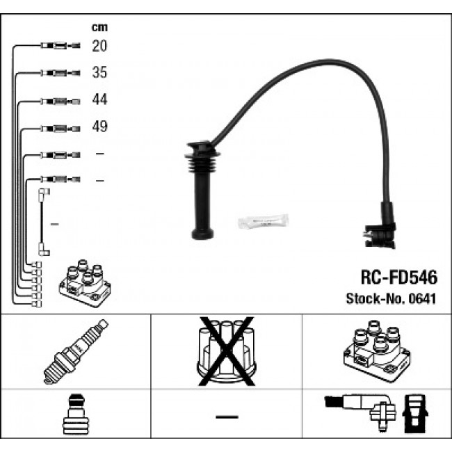 Σετ Μουζοκαλώδια  FORD ESCORT CLASSIC, ESCORT V, ESCORT VI, FIESTA III, FIESTA IV, MONDEO I, MONDEO II, ORION III 1.6/1.8/2.0 01.92-01.02