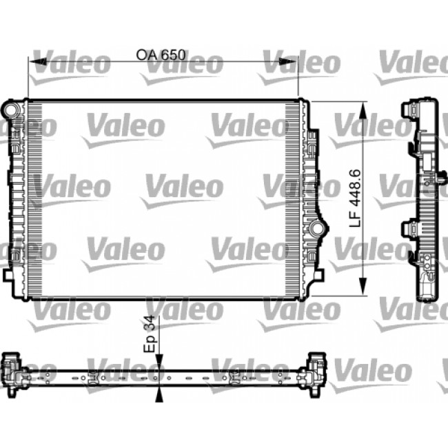 Ψυγείο νερού/εξαρτήματα AUDI A3, Q2, Q3, TT; SEAT ATECA, LEON, LEON SC, LEON ST, TARRACO; SKODA KAROQ, KODIAQ, OCTAVIA III, OCTAVIA IV, SUPERB III; VW ARTEON, ARTEON SHOOTING BRAKE 2.0D 09.12