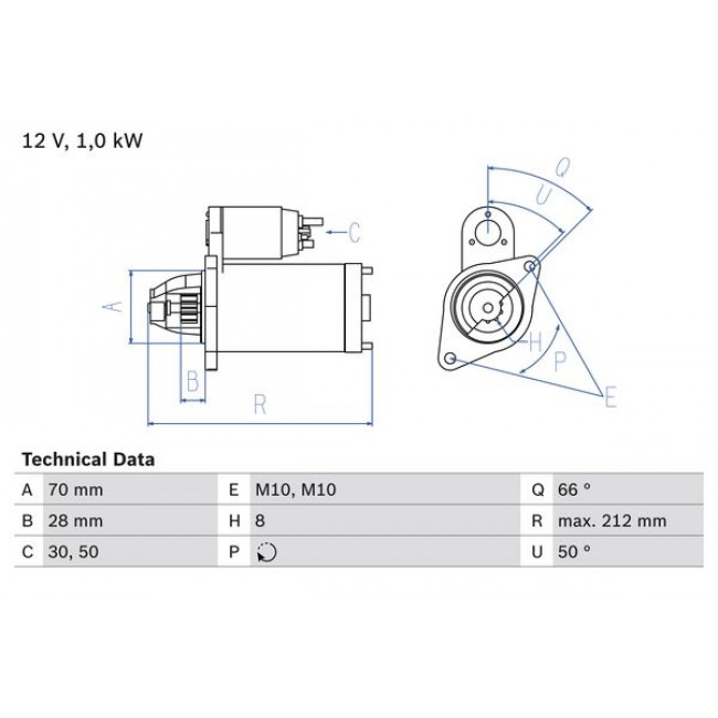 Μίζα SUBARU JUSTY III; SUZUKI GRAND VITARA II, IGNIS I, IGNIS II, JIMNY, LIANA, SWIFT III, SWIFT IV, SX4, WAGON R+ 1.3/1.5/1.6 10.00-