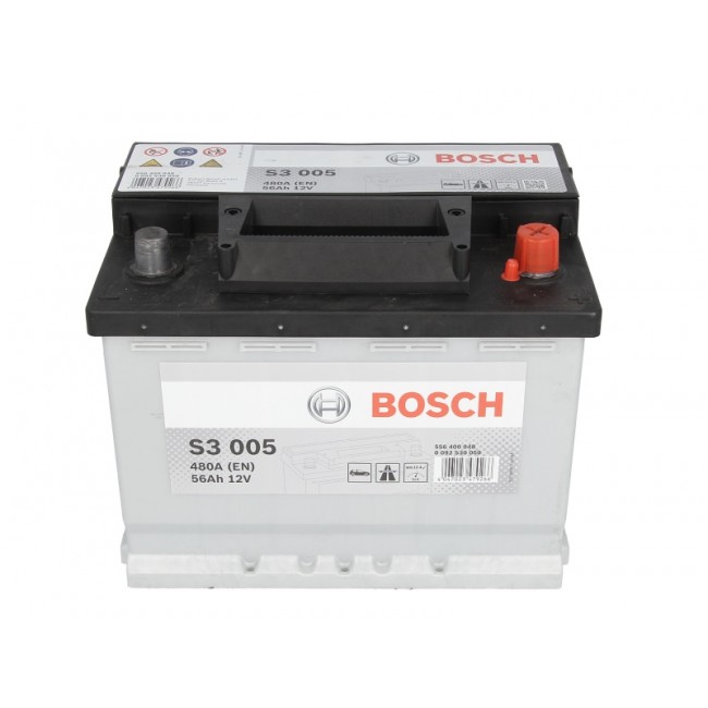 Μπαταρία BOSCH 12V 56Ah/480A S3 (R+ 1) 242x175x190 B13 (starting) ||0 092 S30 050||