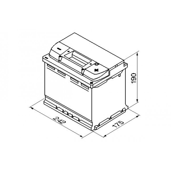 Μπαταρία BOSCH 12V 63Ah/610A S5 (R+ 1) 242x175x190 ||0 092 S50 050||