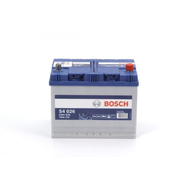 Μπαταρία BOSCH 12V 70Ah/630A S4 (R+ 1) 260x173x225  ||0 092 S40 260||