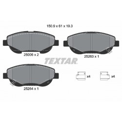Σετ τακακιών φρένων, δίσκος φρένου TOYOTA AVENSIS, VERSO 2.0D/2.2D 11.08-10.18