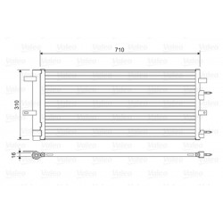 Συμπυκνωτής σύστ. κλιματισμού FORD GALAXY III, MONDEO V, S-MAX; FORD USA EDGE 1.0-2.7 09.12-