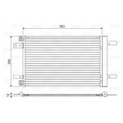 Συμπυκνωτής συστ,κλιματισμού DS DS 4 II, DS 7; CITROEN BERLINGO, BERLINGO/MINIVAN, C4 GRAND PICASSO II, C4 PICASSO II, C4 SPACETOURER, C5 AIRCROSS, GRAND C4 SPACETOURER 1.2-Electric 02.13-