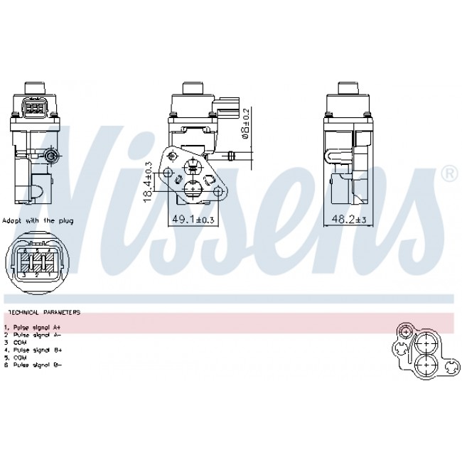 Βαλβίδα AGR MAZDA 2, 3, MX-5 III 1.3-2.0 03.05-06.15