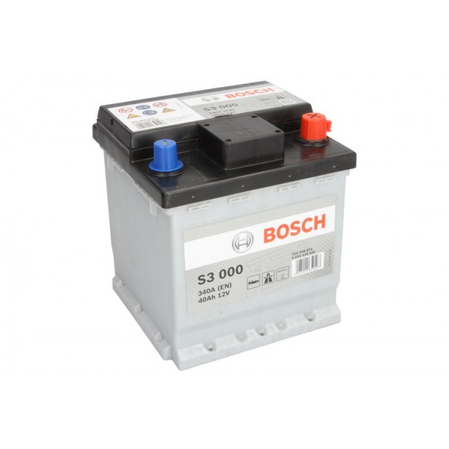 Μπαταρία BOSCH 12V 40Ah/340A S3 (R+ 1) 175x175x190 ||0 092 S30 000|| Μπαταρία BOSCH 12V 40Ah/340A S3 (R+ 1) 175x175x190 ||0 092 S30 000||