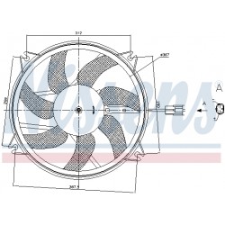 Βεντιλατέρ  DS DS 4, DS 5; CITROEN BERLINGO, BERLINGO MULTISPACE, BERLINGO/MINIVAN, C4, C4 GRAND PICASSO I, C4 I, C4 II, C4 PICASSO I, DS4, DS5; PEUGEOT 3008 1.2-Electric 08.00-