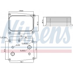 Ψυγείο λαδιού HONDA CIVIC IX, CIVIC X, CIVIC XI 2.0 08.15-