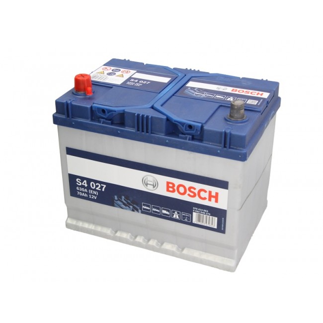 Μπαταρία BOSCH 12V 70Ah/630A S4 (L+ 1) 260x173x225   ||0 092 S40 270||