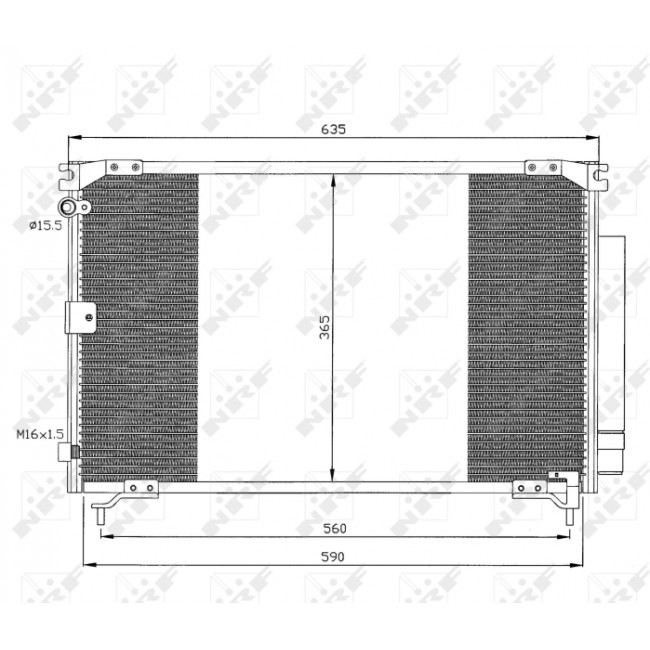 Συμπυκνωτής  σύστ. κλιματισμού TOYOTA PICNIC 2.0/2.2D 08.96-12.01