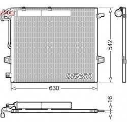 Συμπυκνωτής σύστ. κλιματισμού MERCEDES GL (X164), M (W164), R (W251, V251) 3.0-6.2 02.05-12.14