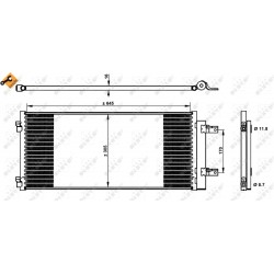 Συμπυκνωτής σύστ. κλιματισμού OPEL ASTRA K, ASTRA K/KOMBI 1.0-1.6D 06.15-