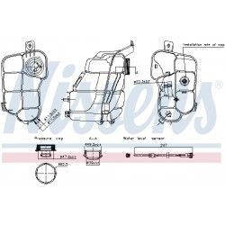 Δοχείο διαστολής, ψυκτικό υγρό  VOLVO S60 II, S80 II, V60 I, V70 III, V70 III/KOMBI, XC60 I, XC70 I, XC70 II; LAND ROVER FREELANDER 2 12.05-12.18