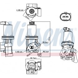 Βαλβίδα AGR HYUNDAI I20 I, I30, IX20; KIA CEE'D, PRO CEE'D, SOUL I, VENGA 1.4/1.4D/1.6D 12.06-