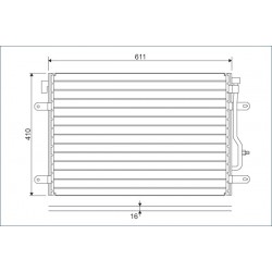 Συμπυκνωτής AUDI A4 B6, A4 B7, A6 C5, ALLROAD C5 1.6-4.2 11.00-06.08