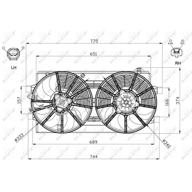 Βεντιλατέρ NISSAN LEAF Electric 11.10-