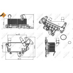 Ψυγείο λαδιού SKODA OCTAVIA II, SUPERB II; VW PASSAT B6 1.2-3.6 02.04-05.15