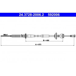 Ντίζα, μηχανισμός συμπλέκτη SUBARU JUSTY III; SUZUKI IGNIS II 1.5 09.03-