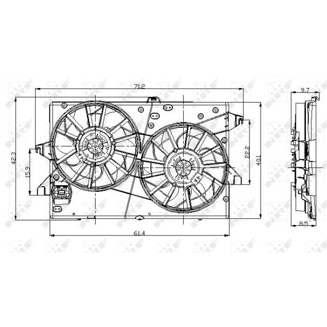 Βεντιλατέρ  FORD MONDEO III 1.8-3.0 10.00-03.07