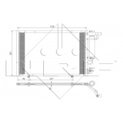 Συμπυκνωτής σύστ. κλιματισμού FORD B-MAX, ECOSPORT, FIESTA VI, KA+ III 1.2-1.6 06.08-