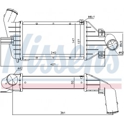 Ψυγείο αέρα υπερπλήρωσης OPEL ASTRA G, ASTRA G/KOMBI 1.7D/2.2 02.98-04.05