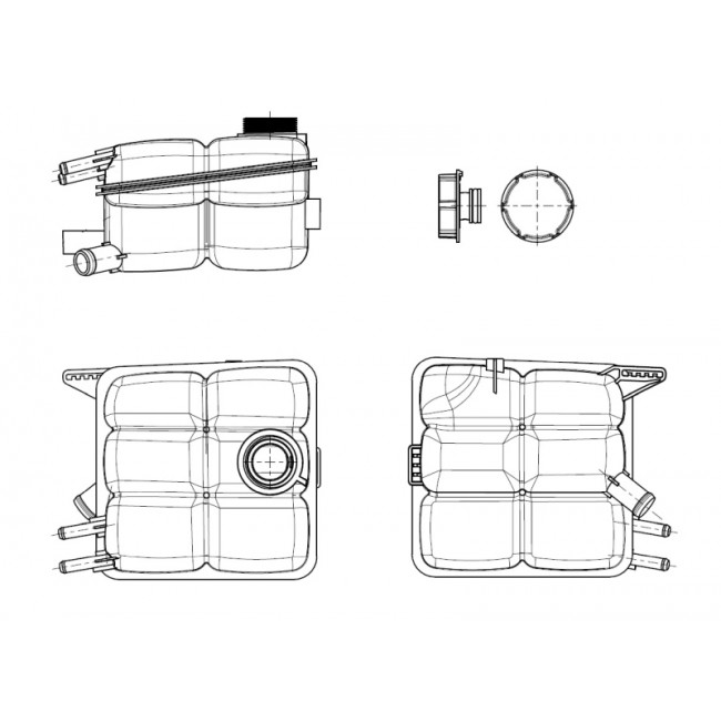 Δοχείο διαστολής, ψυκτικό υγρό  VOLVO C30; FORD C-MAX, FOCUS C-MAX, FOCUS II, FOCUS II/KOMBI, KUGA I, MONDEO IV; MAZDA 3 10.03-01.15