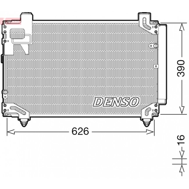 Συμπυκνωτής σύστ. κλιματισμούTOYOTA AVENSIS 2.0D 04.03-11.08