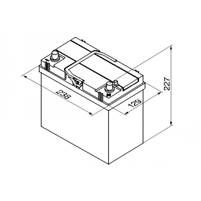 Μπαταρία  BOSCH 12V 45Ah/330A S4 (R+ 3) 238x129x227 ||0 092 S40 200||