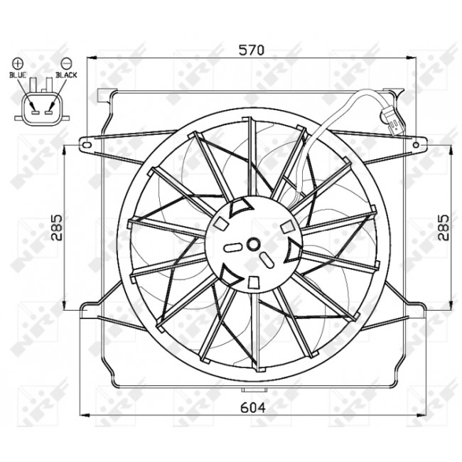 Βεντιλατέρ JEEP CHEROKEE 2.4/3.7 09.01-01.08