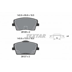 Σετ τακακιών φρένων, δίσκος φρένου VOLVO EX30, XC40 1.5-Electric 10.17-