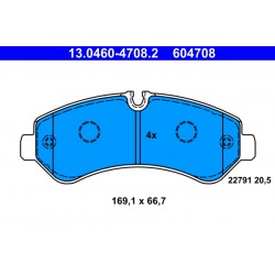 Σετ τακακιών φρένων, δίσκος φρένου  MERCEDES SPRINTER 5-T (B907) 2.0D/2.2D/3.0D 02.18-