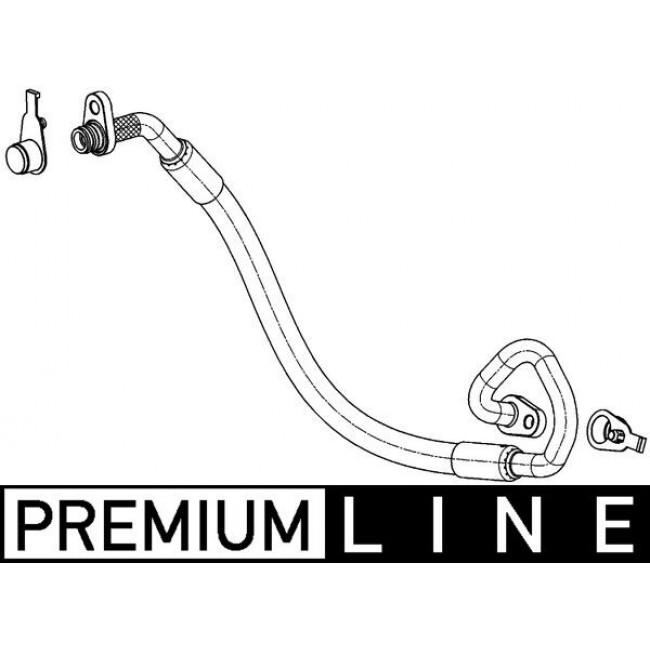 Σωλήνας υψηλής πίεσης συστήματος κλιματισμού CITROEN C5 II, C5 III; PEUGEOT 407 1.8-2.2 03.04-