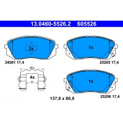 Σετ τακακιών φρένων, δίσκος φρένου  HYUNDAI I40 I, I40 I CW, KONA, KONA/SUV, TUCSON, TUCSON/SUV; KIA SOUL II, SPORTAGE IV 1.0-2.4 07.11-