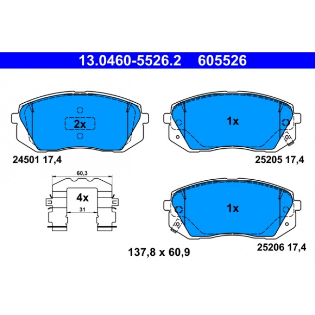 Σετ τακακιών φρένων, δίσκος φρένου HYUNDAI I40 I, I40 I CW, KONA, KONA/SUV, TUCSON, TUCSON/SUV; KIA SOUL II, SPORTAGE IV 1.0-2.4 07.11- Σετ τακακιών φρένων, δίσκος φρένου HYUNDAI I40 I, I40 I CW, KONA, KONA/SUV, TUCSON, TUCSON/SUV; KIA SOUL II, SPORTAGE IV 1.0-2.4 07.11-