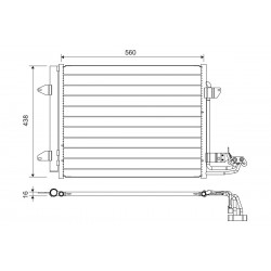 Συμπυκνωτής συστ.κλιματισμού VW CADDY III, CADDY III/MINIVAN, TOURAN 1.4-2.0D 02.03-05.15