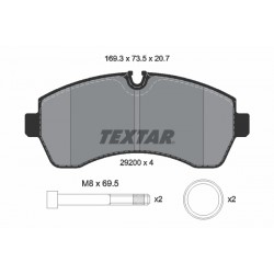 Σετ τακακιών φρένων, δίσκος φρένου  MERCEDES SPRINTER 3,5-T (B907), SPRINTER 3,5-T (B907, B910), SPRINTER 3-T (B907), SPRINTER 3-T (B910, B907), SPRINTER 4-T (B907) 2.0D-Electric 02.18-