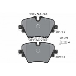 Σετ τακακιών φρένων, δίσκος φρένου  BMW 1 (F40), 2 (F45), 2 (G42, G87), 2 GRAN COUPE (F44), 2 GRAN TOURER (F46), 2 GRAN TOURER VAN (F46), 3 (G20, G80, G28) 1.5-3.0DH 11.13-