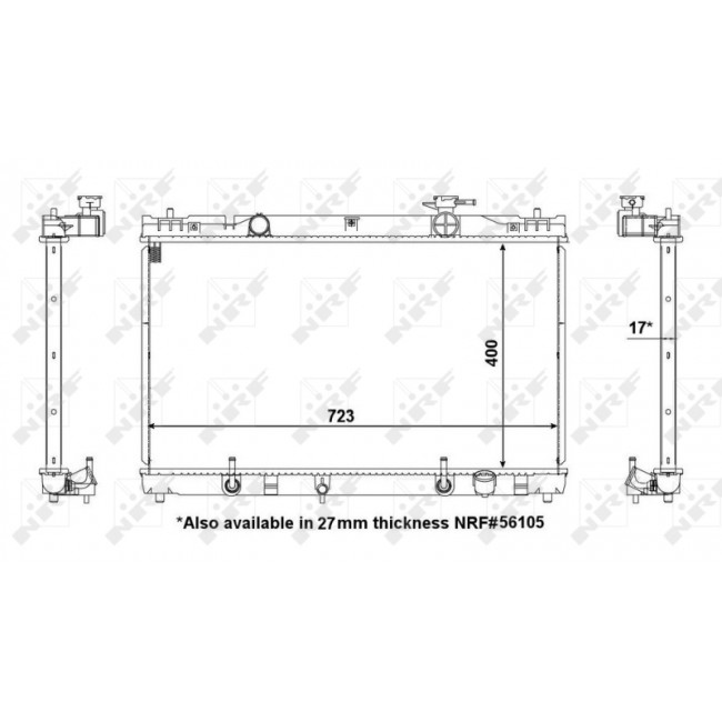 Ψυγείο νερού/εξαρτήματα TOYOTA CAMRY 2.0/2.4 08.01-11.06