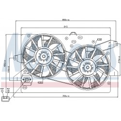 Βεντιλατέρ  FORD COUGAR, MONDEO II, MONDEO III 1.6-2.5 08.96-03.07