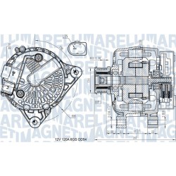 Δυναμό  FORD B-MAX, C-MAX II, ECOSPORT, FIESTA VI, FOCUS III, FOCUS III/KOMBI, GRAND C-MAX, KUGA II, TOURNEO CONNECT V408 NADWOZIE WIELKO, TOURNEO COURIER B460 1.0-2.0D 06.08-