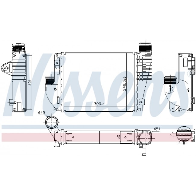 Ψυγείο αέρα υπερπλήρωσης  HONDA HR-V 1.5/1.6D 08.15-